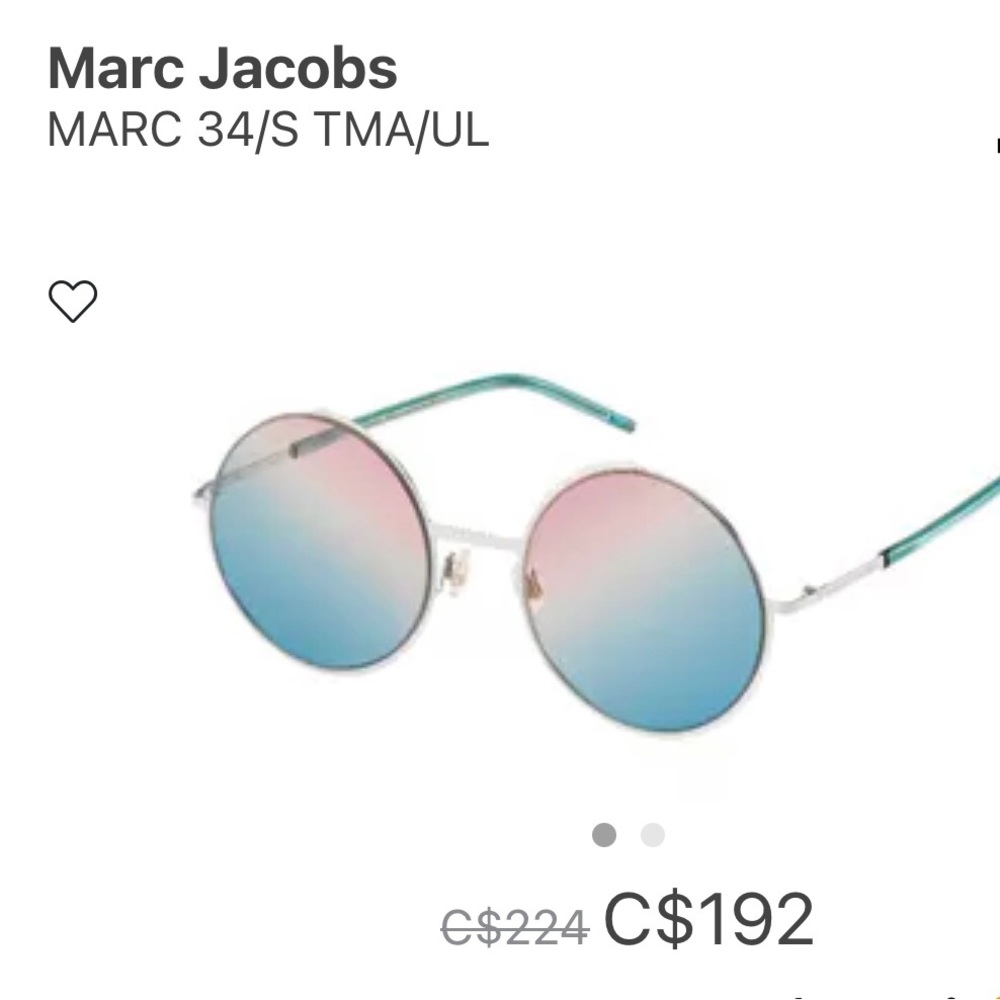 Marc Jacobs sunglasses (unworn)